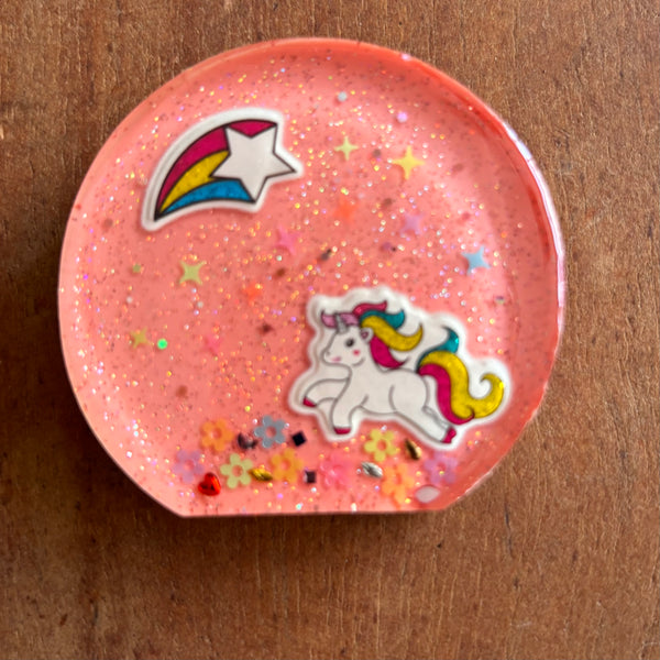 Mini enfeite infantil - tema unicórnio