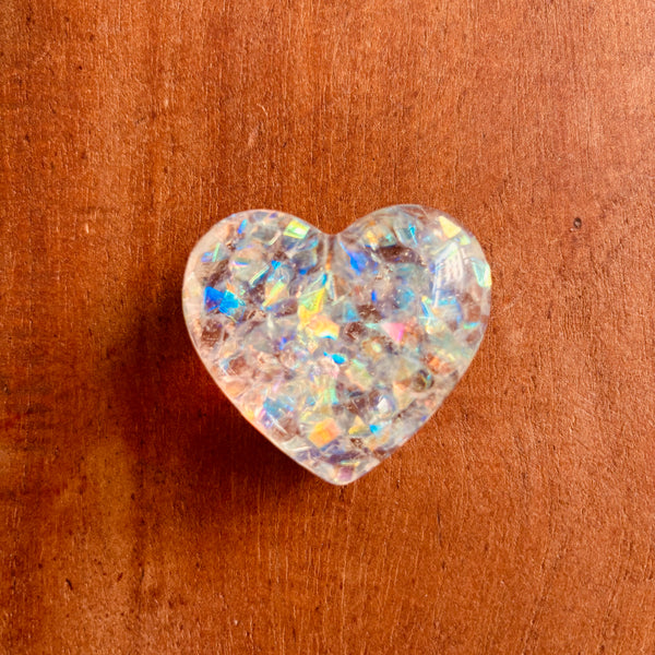 Coração de resina epóxi P