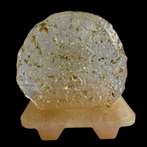 Porta-copos de resina epóxi (acompanha suporte em resina)