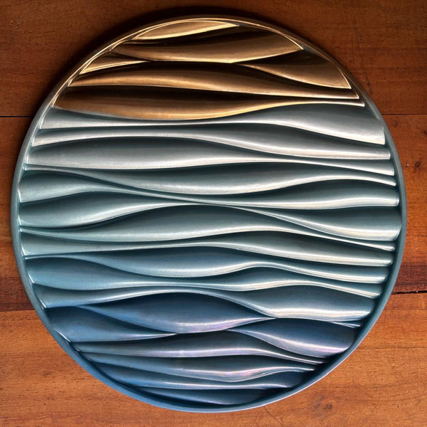 Bandeja redonda ondulada