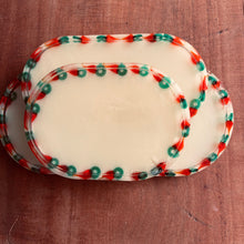 Bandeja oval com pimentas em vidro de Murano P