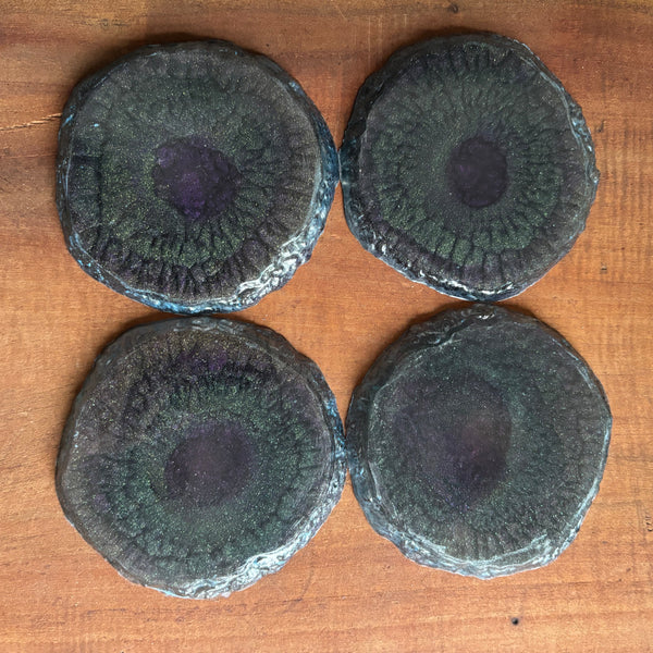 Porta copo de resina epóxi (4 unidades)