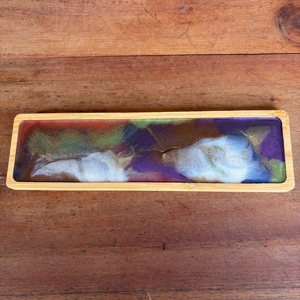 Bandeja em bambu e resina P