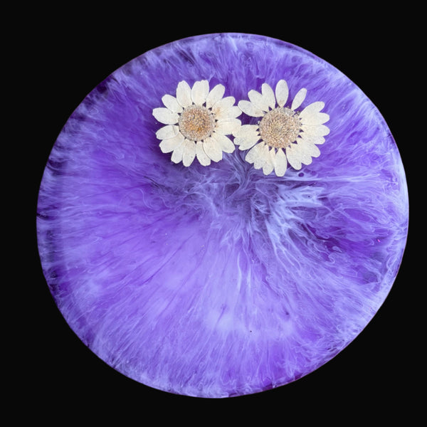 Conjunto de porta copos em resina epóxi (6 peças)