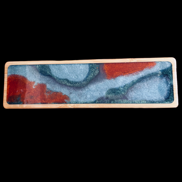 Bandeja em bambu e resina P