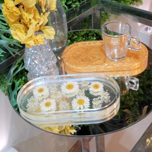 Bandeja de resina epóxi