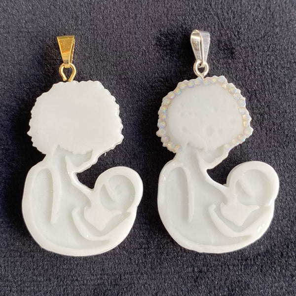 Pingente De Leite Materno Representando O Vínculo Entre Mãe-Filho