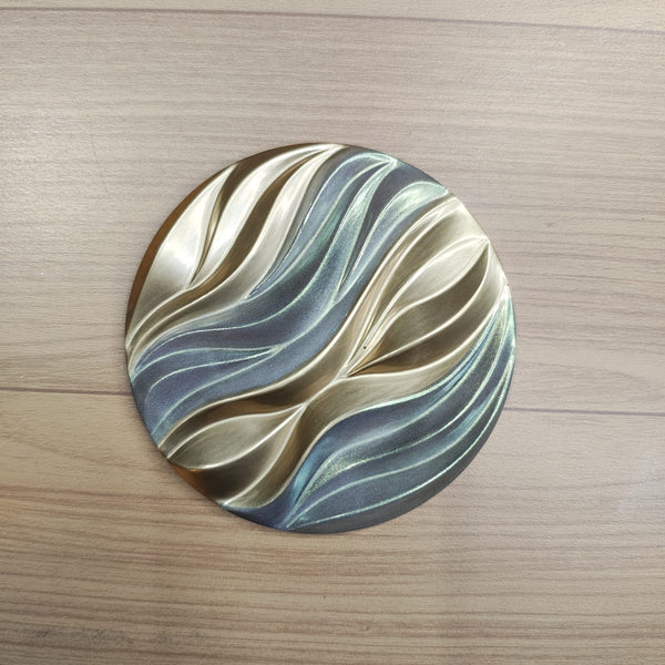 Porta-Copo de Resina Epóxi com Filtro Solar – Efeito Metálico (unidade)